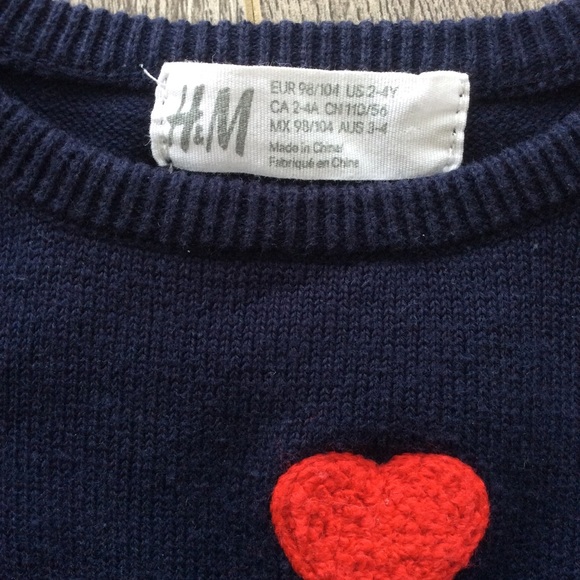 H&M toddler heart sweater - Picture 4 of 5